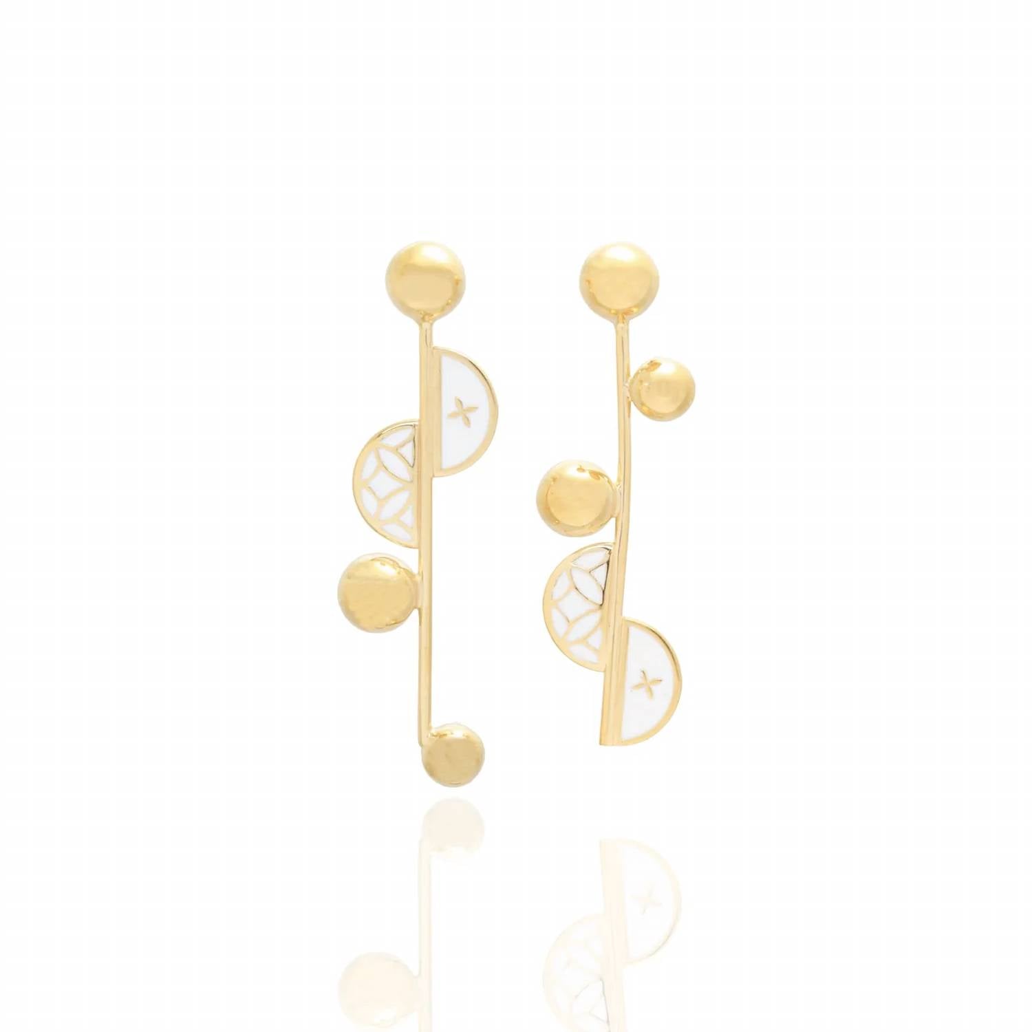 Georgina Jewelry - Women's Signature Moon Sphere Earrings