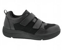 DREW Men's Contest Hook And Loop Sneaker in black combo - men's sneaker - detail view