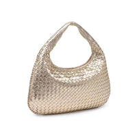 Urban Expressions Women's Adela Woven Hobo Bag in gold - women's bag - detail view