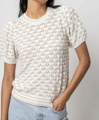 Lilla P - Pointelle Crewneck Sweater