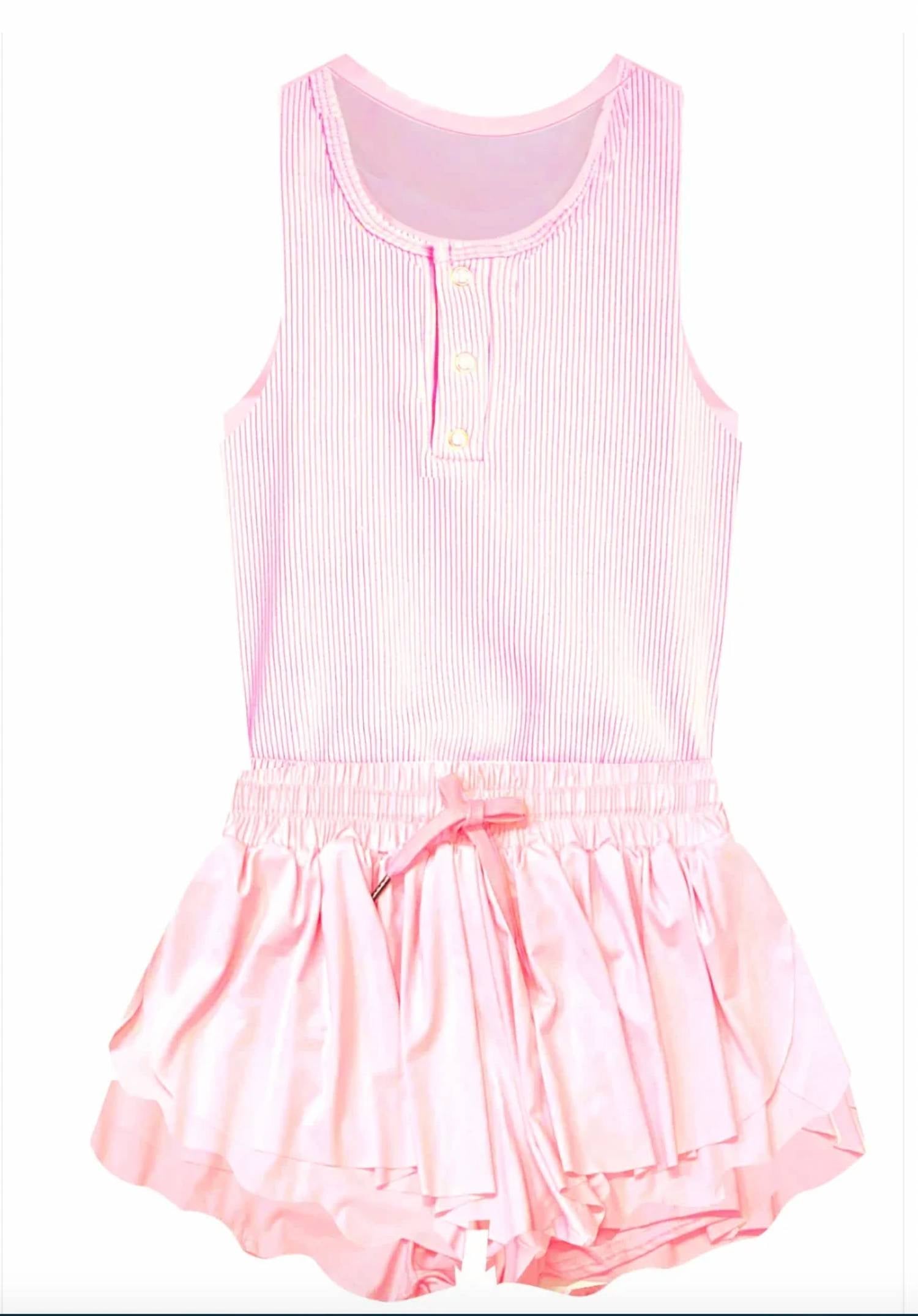 Tractr - Girls Racerback Dance Romper