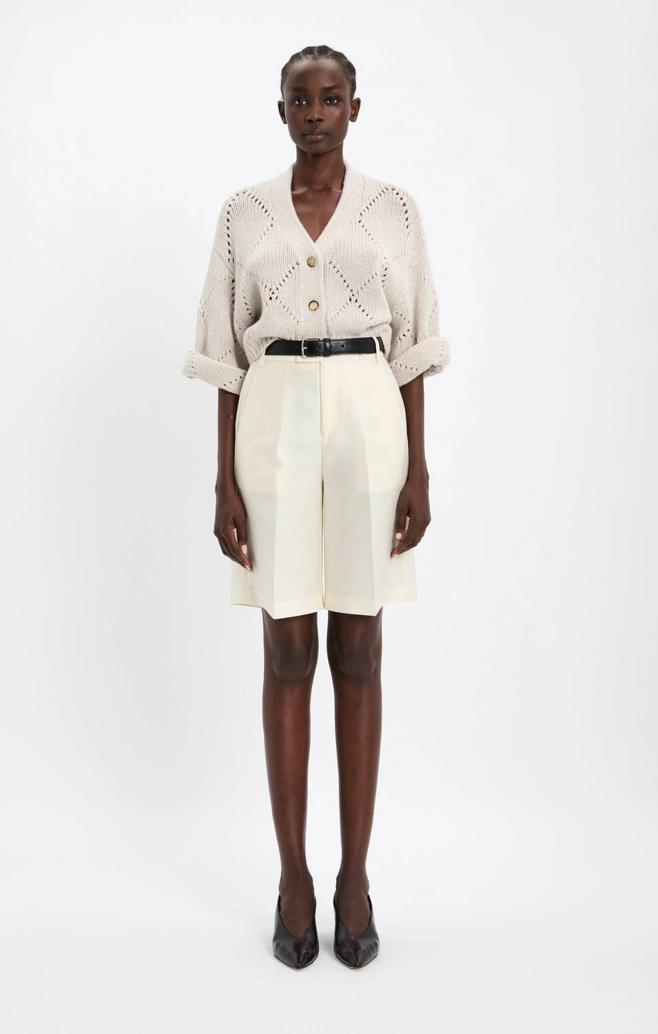 Arch4 Cashmere - Hollingsworth 3/4 Sleeves Cardigan