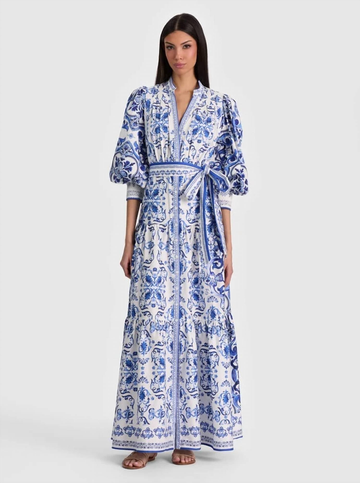 Alice + Olivia - Cora Tiered Shirtdress