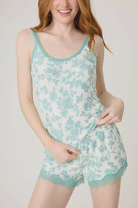 Pj Salvage - Lacey Jade Floral Cami Top