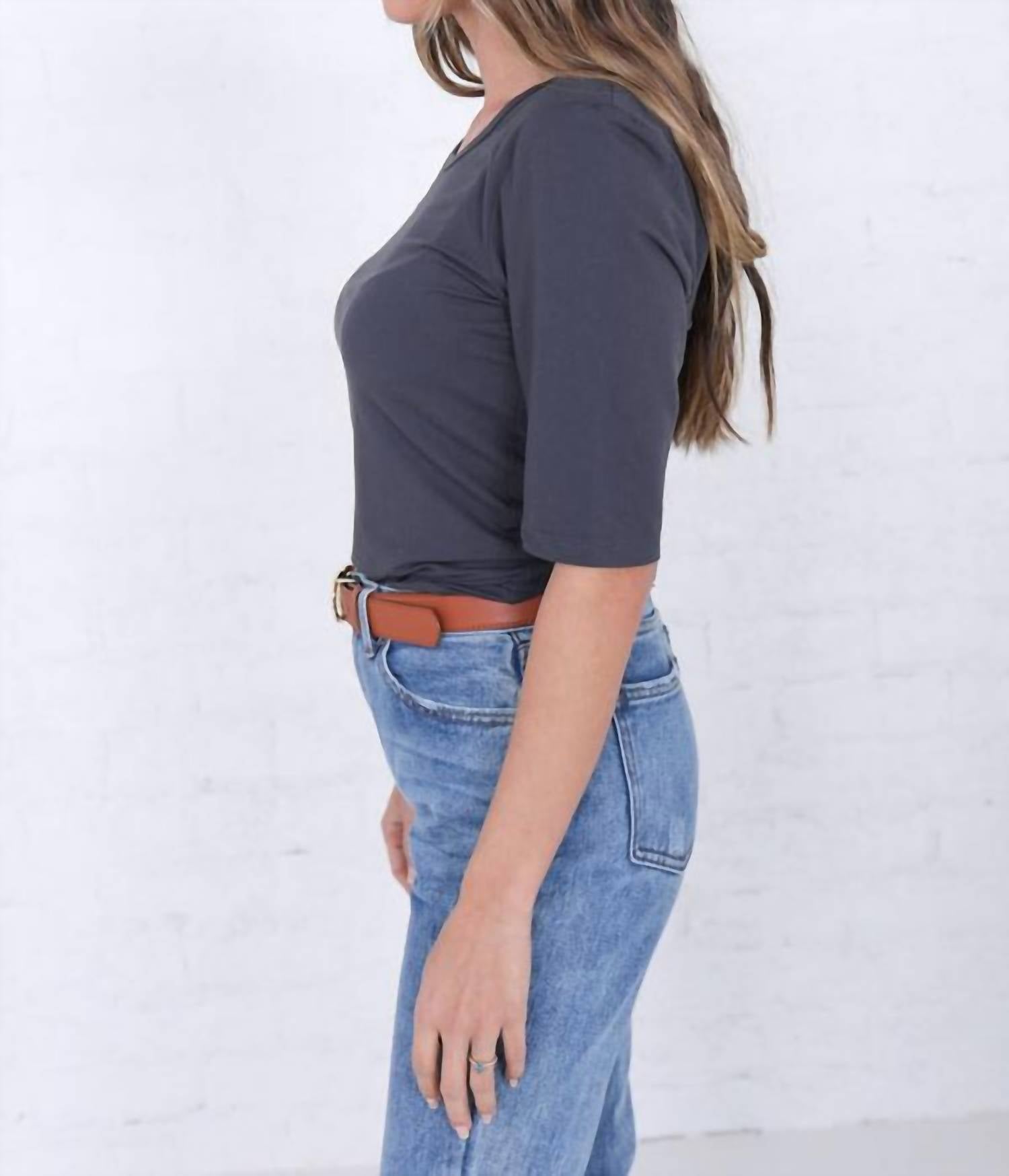 Mikarose - Half Sleeve Crew Neck Tee