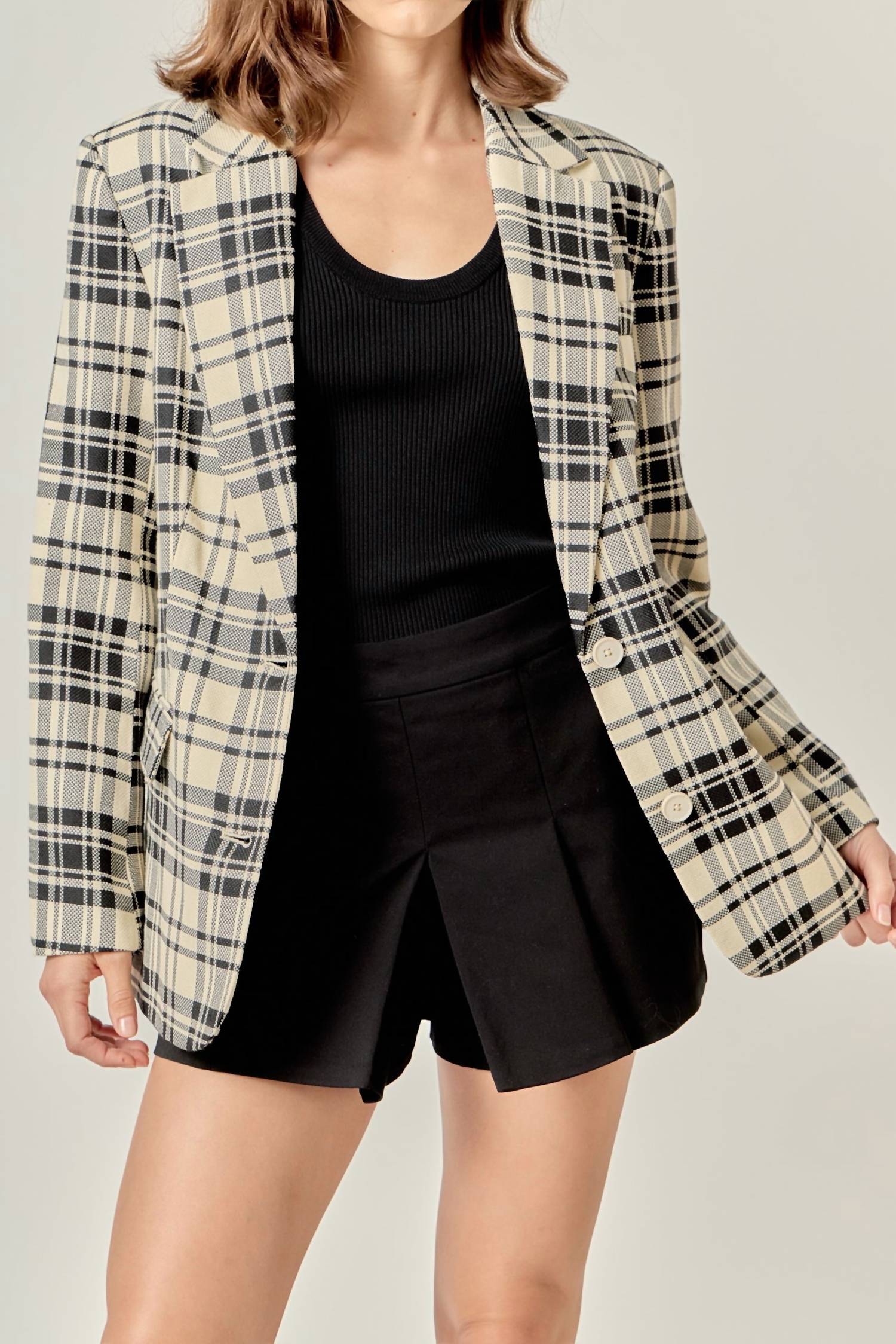 English Factory - Carrie Plaid Blazer