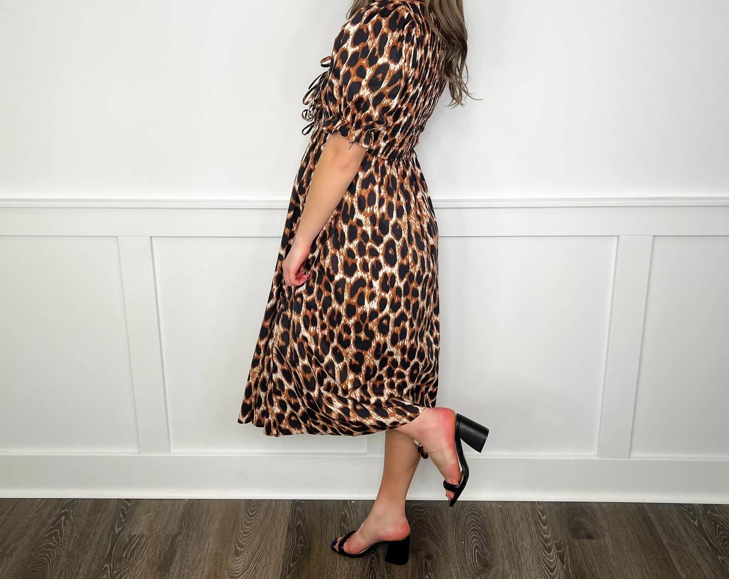 Bibi - Feeling Fierce Cotton Smocking Maxi Dress