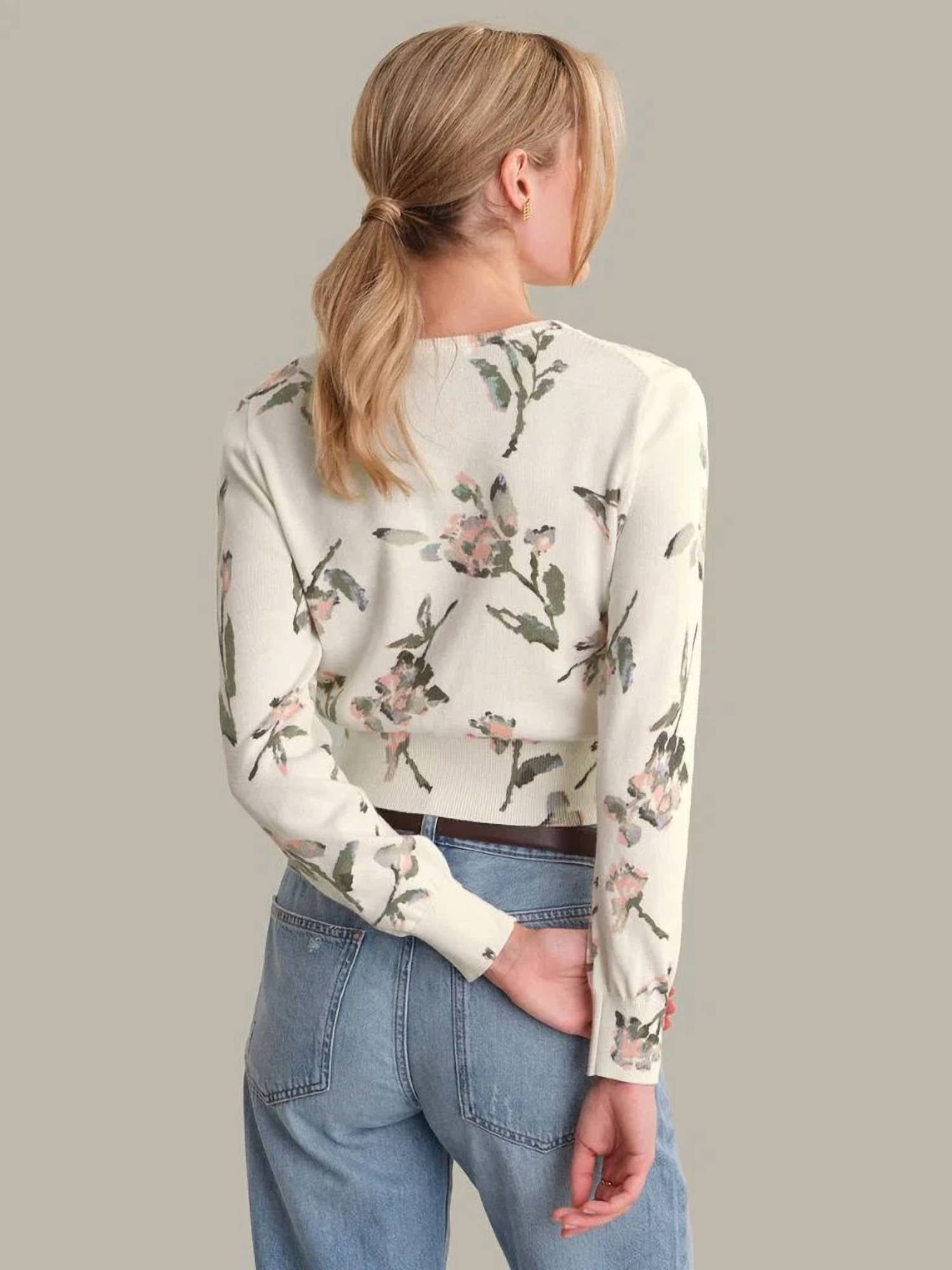 525 America - Aster Floral Button Down Cardigan
