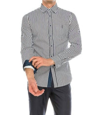 Bizzo Men - Striped Button Up Shirt