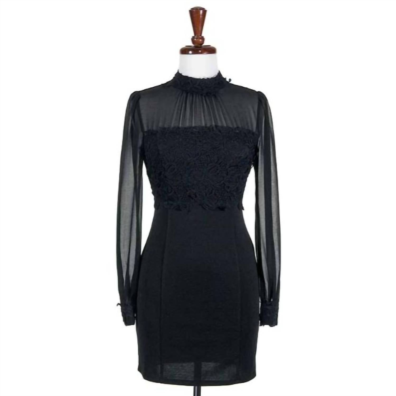 Double Zero - Women's Sheer Lace Dress