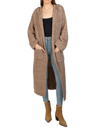 Love Token - Long Hooded Cardigan