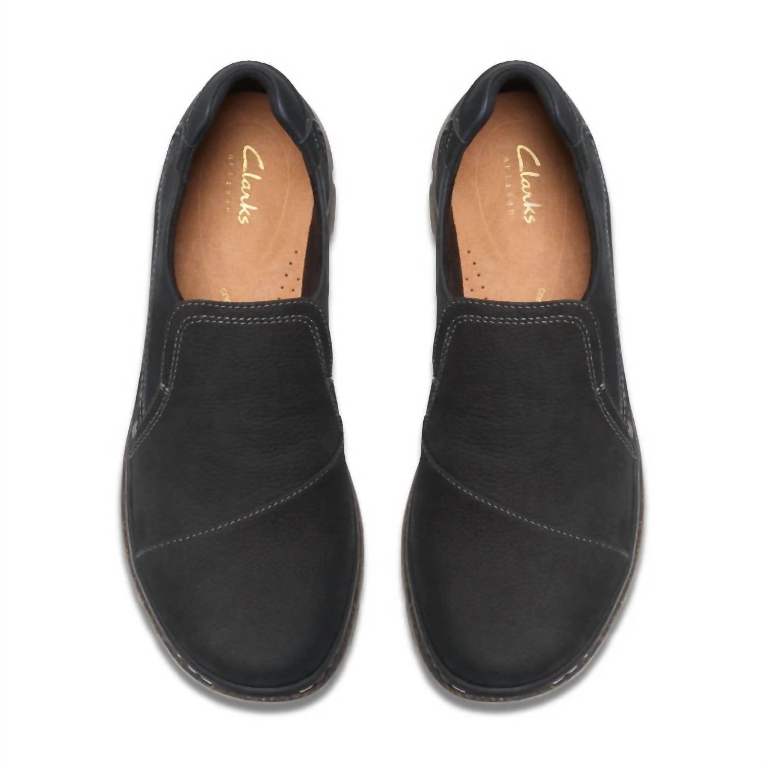 Clarks Women's Orlene Slip On Shoes in black 1 - women's flats - view 6