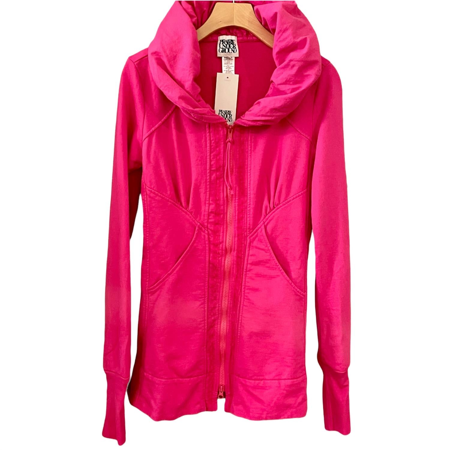 PRAIRIE UNDERGROUND Women's Mid Victorian Hoodie in fuchsia - women's top