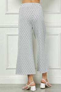 See And Be Seen - Metallic Jacquard Cropped Pants