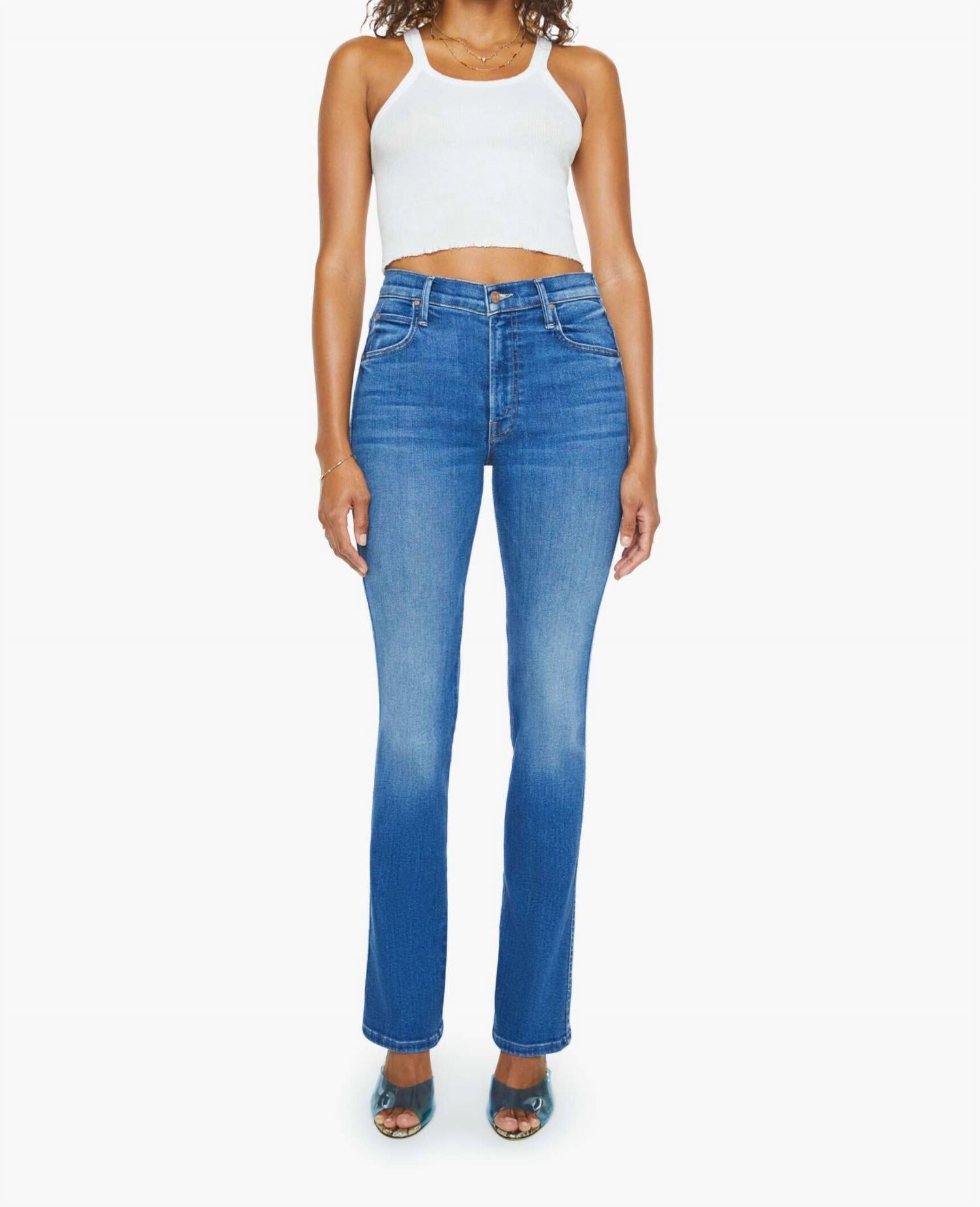 Mother - Mid Rise Smokin' Double Sneak Jeans