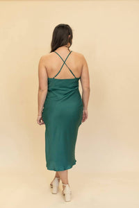 Sadie & Sage - Mirage Cowl Neck Midi Dress With Shawl