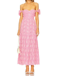 Line And Dot - Tasia Plunging Maxi Dress
