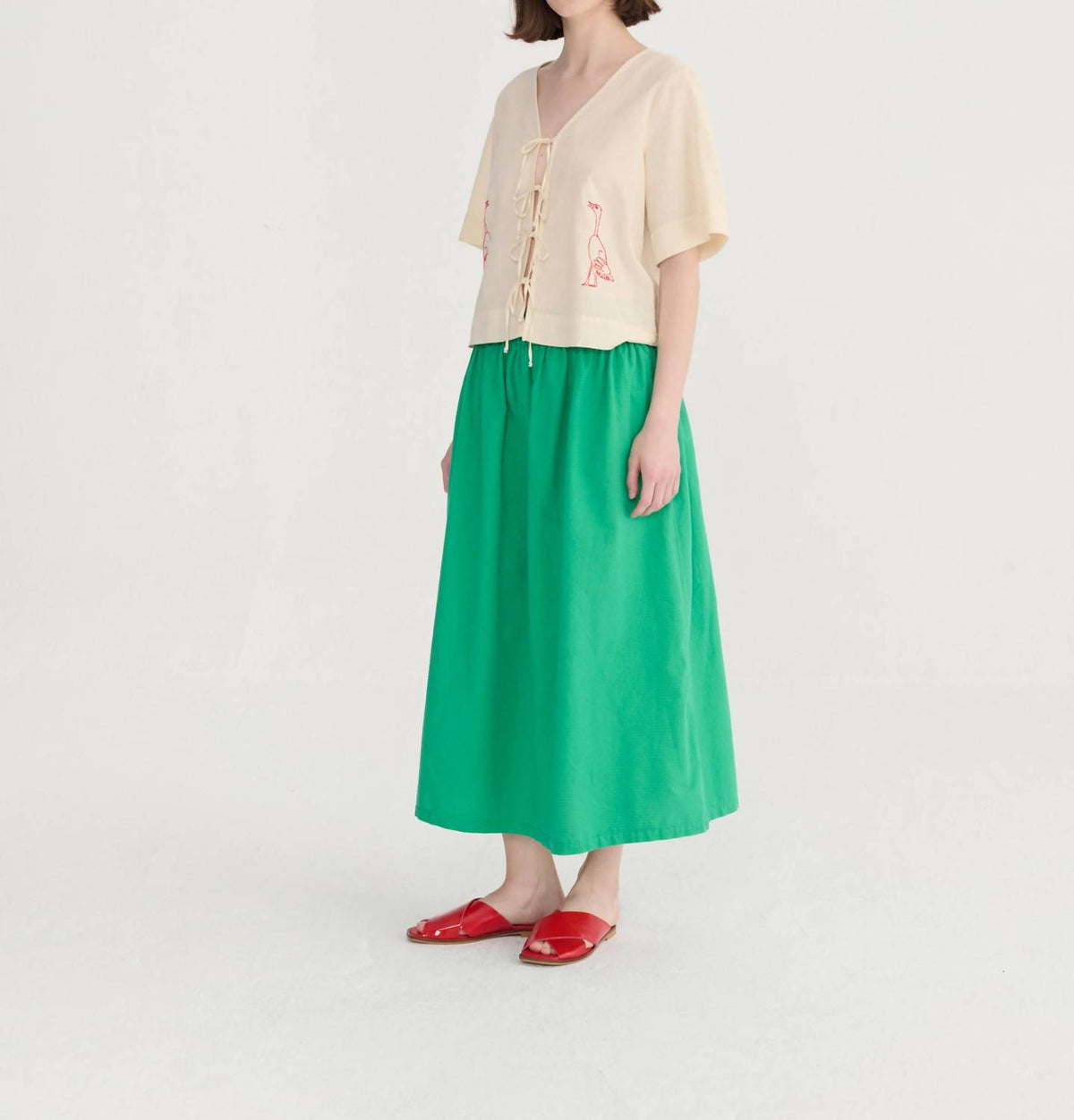 Bobo Choses - Recycled Cotton Evasé Midi Skirt
