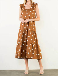 Thml - Amy Ruffle Sleeve Tiered Midi Dress