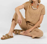 Elliott Lauren - At Ease Linen Crop Pant