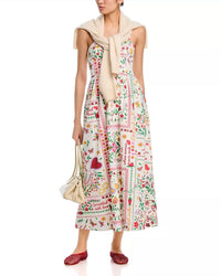 Moon River - Printed Midi Dress