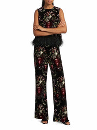 Cara Cara - Firenze Floral Velvet Pants