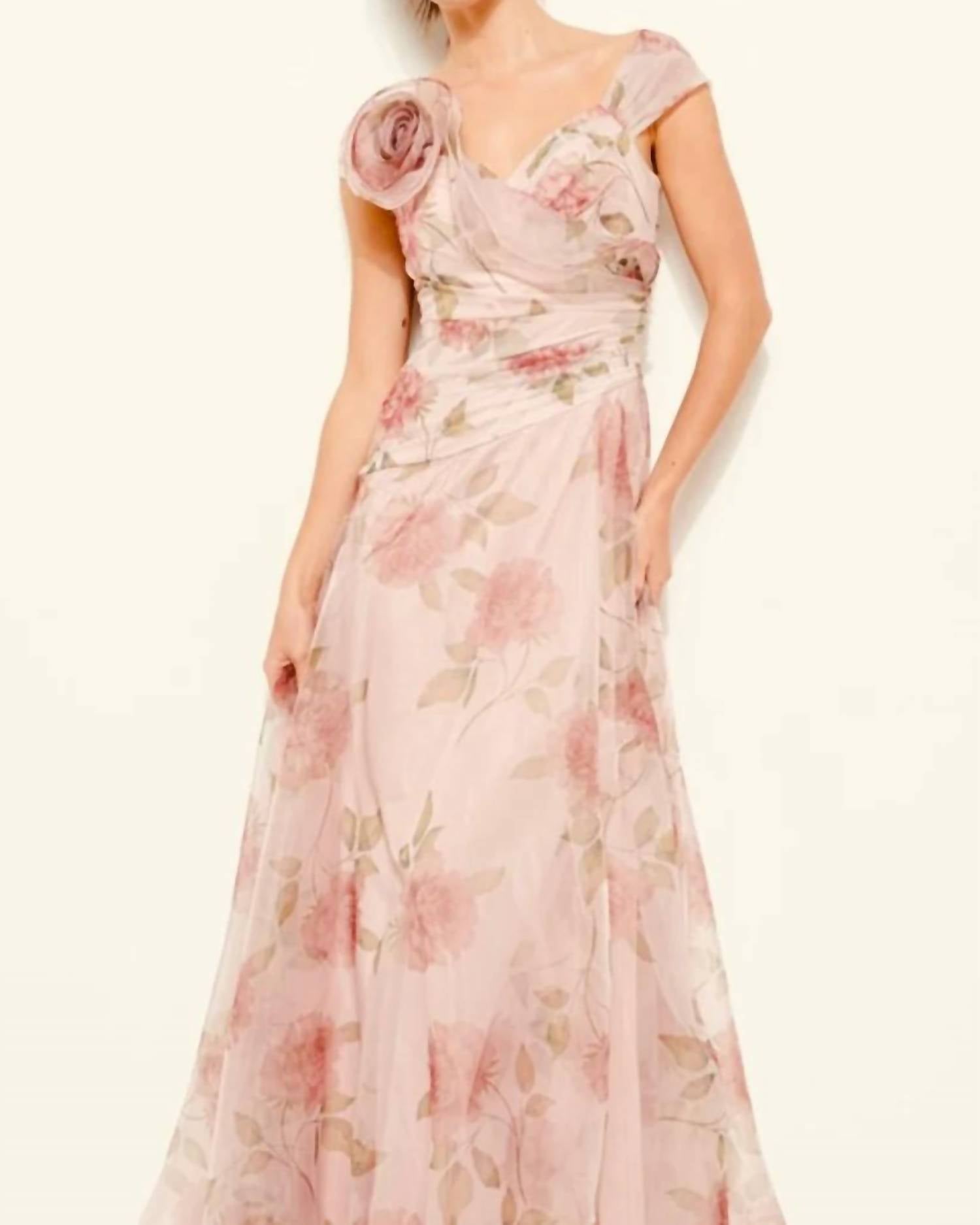 Ina Fashion - Rosette Detail Maxi Dress