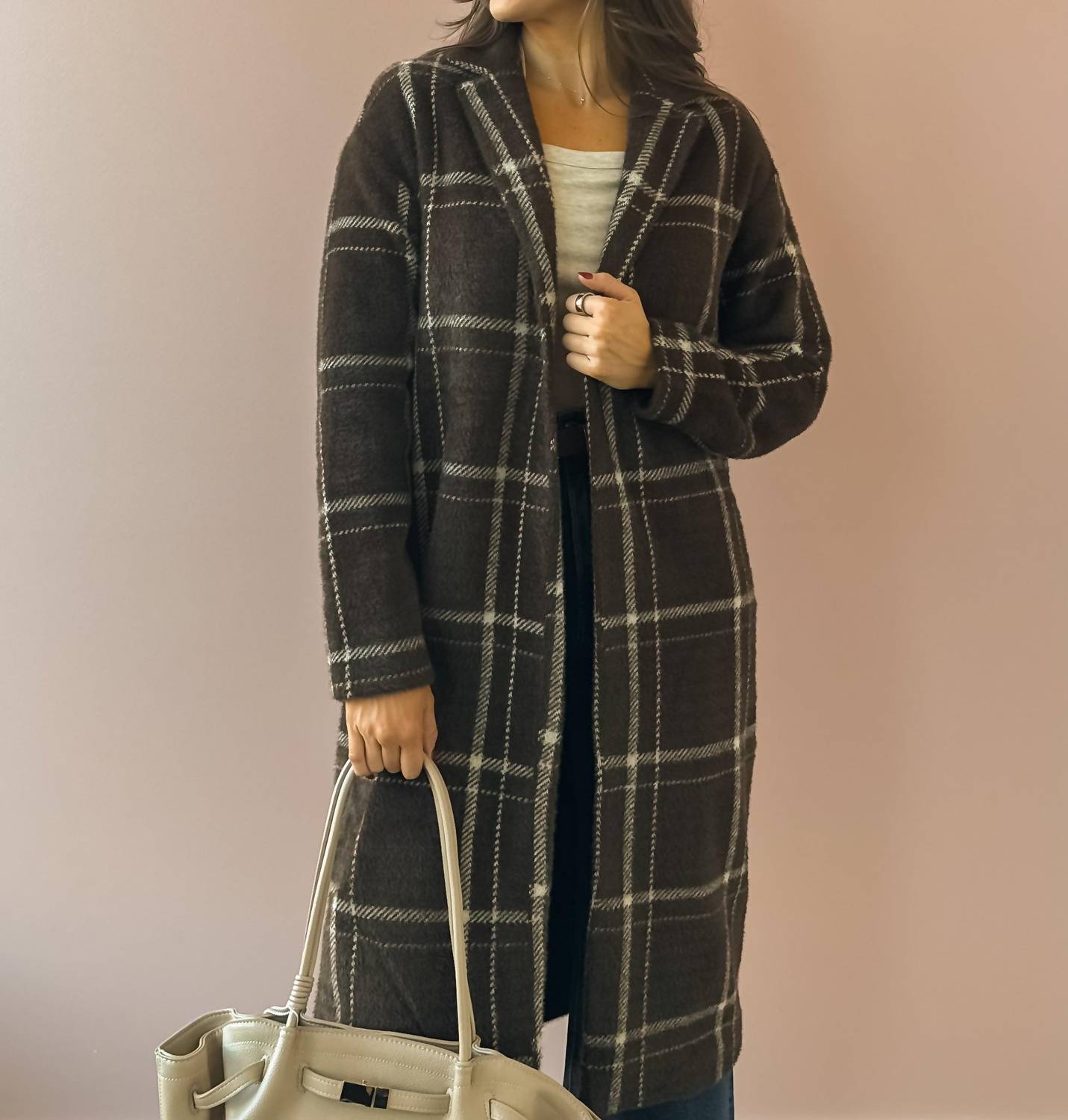 Z Supply - Mason Knit Plaid Coat