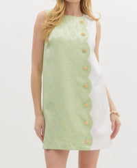 entro Ainsley Mini Dress in green - women's dress
