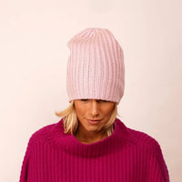 Hurray Women's Cashmere Sailor Beanie in blancmange - women's hat