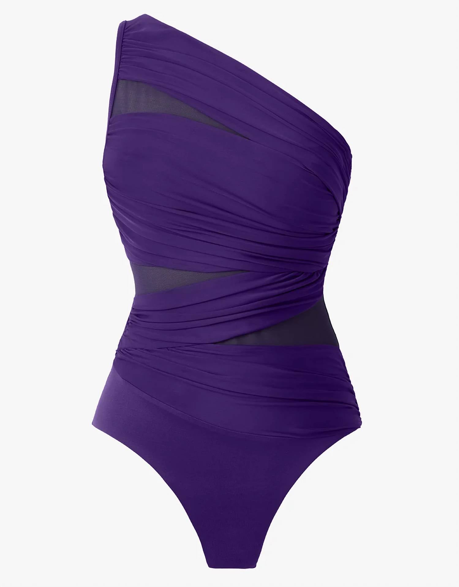 Miraclesuit - One-shoulder One-piece Swimsuit