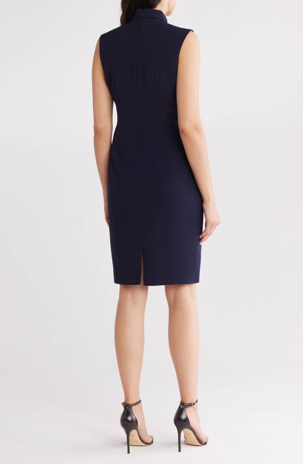 Eliza J - Tie Neck Sleeveless Sheath Dress