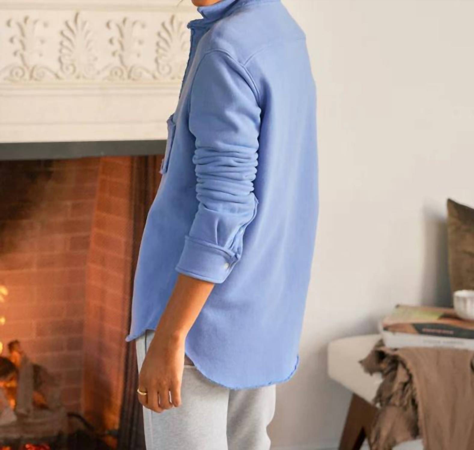 Frank & Eileen - Eileen Sweatshirt Button-up