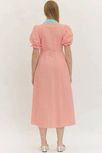 Entro - Debbie Striped Midi Dress