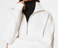 Spanx Airessentials Luxe Half Zip Tunic in powder - women's shirt - view 5