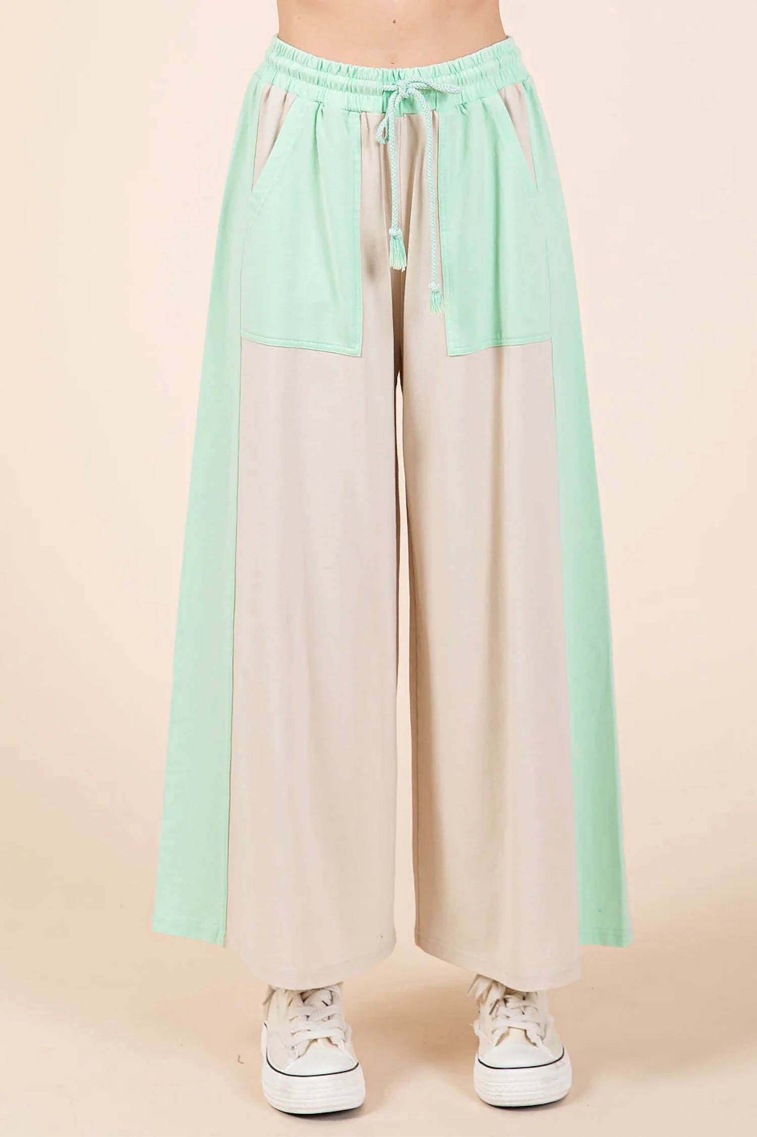 Mittoshop - Mint Wide Leg Pants
