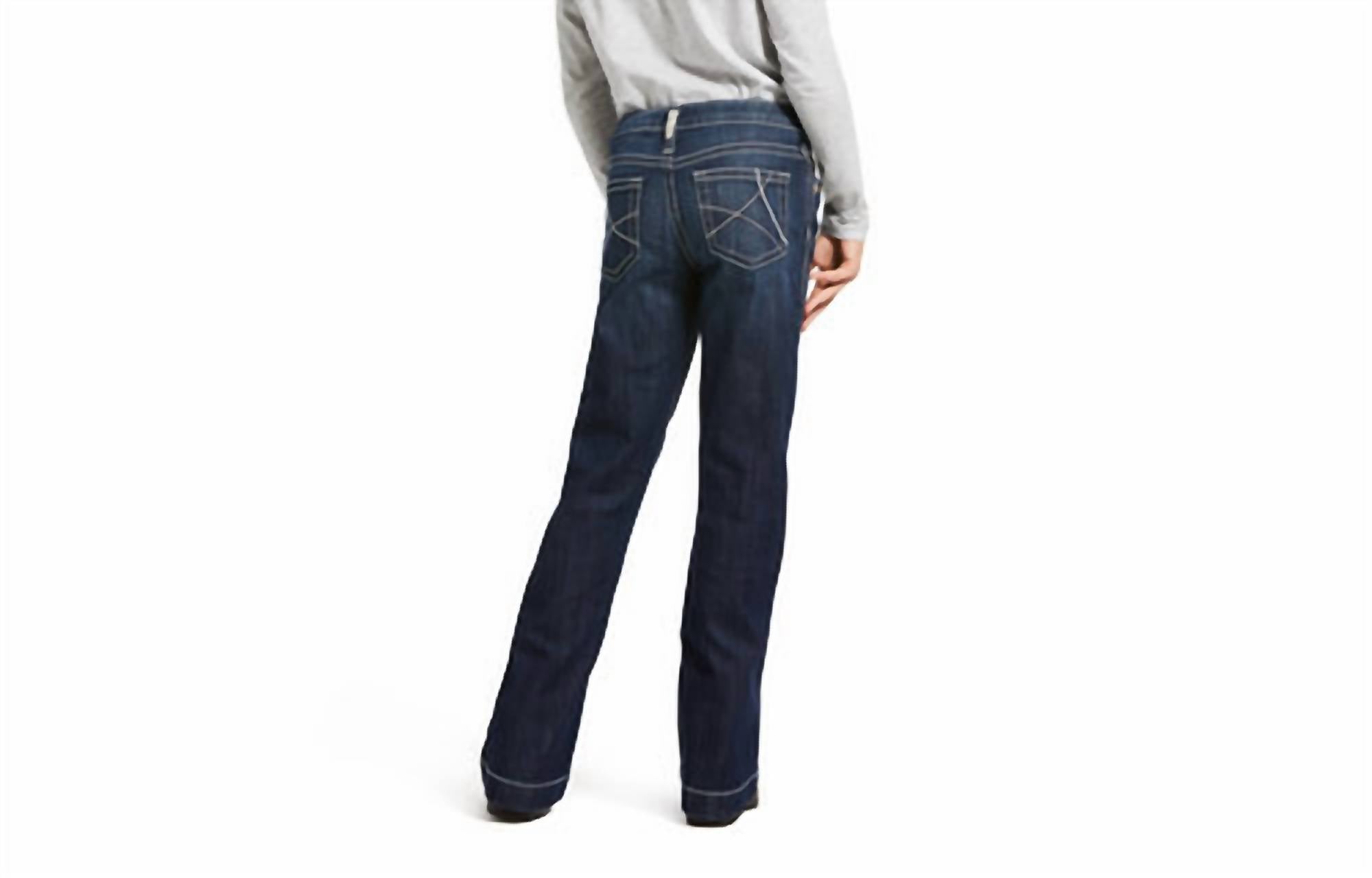 Ariat - Girl's Trouser Mid Rise Stretch Ella Wide Leg Jean