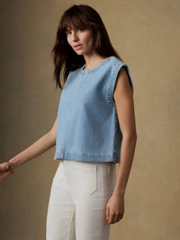 Faherty - Solstice Denim Shell Top