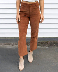 Grace And Lace - Corduroy Straight Leg Pants