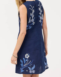 Johnny Was - LARA LINEN CHEVRON TANK DRESS