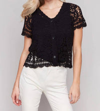 Charlie B - Bolero Crochet Cardigan