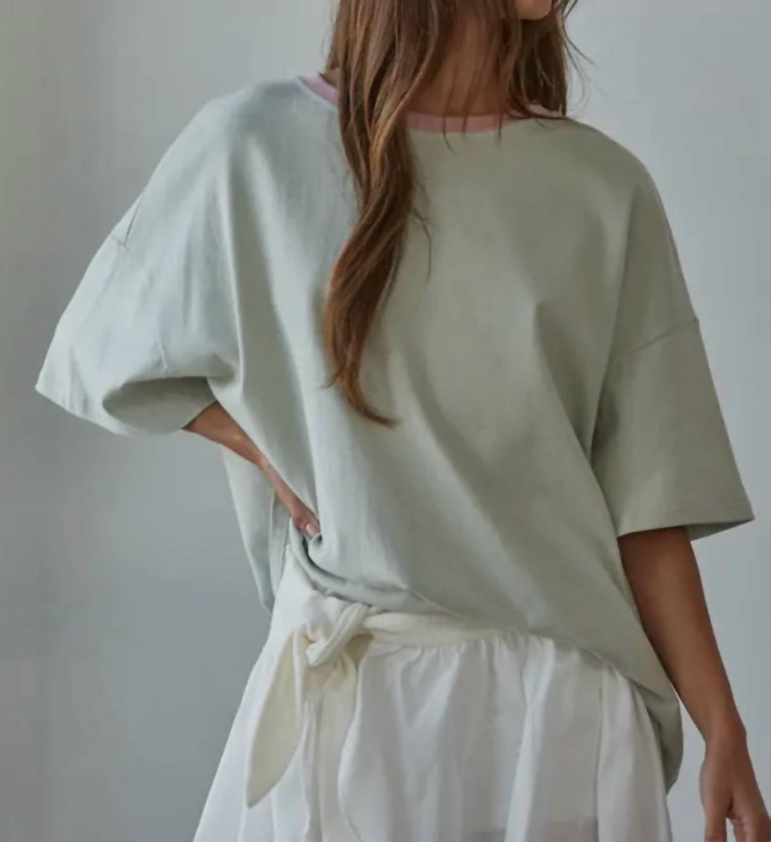 By Together - The Contrast Crew Neck Top