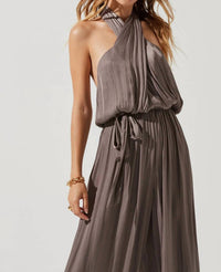 Astr - Cheryl Halter Wide Leg Jumpsuit