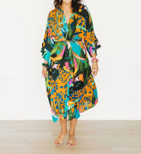 Winton And Waits - Jungle Party Wrap Tie Dress