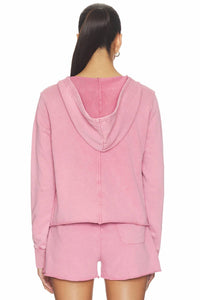 Bobi - Half Zip Cropped Hoodie