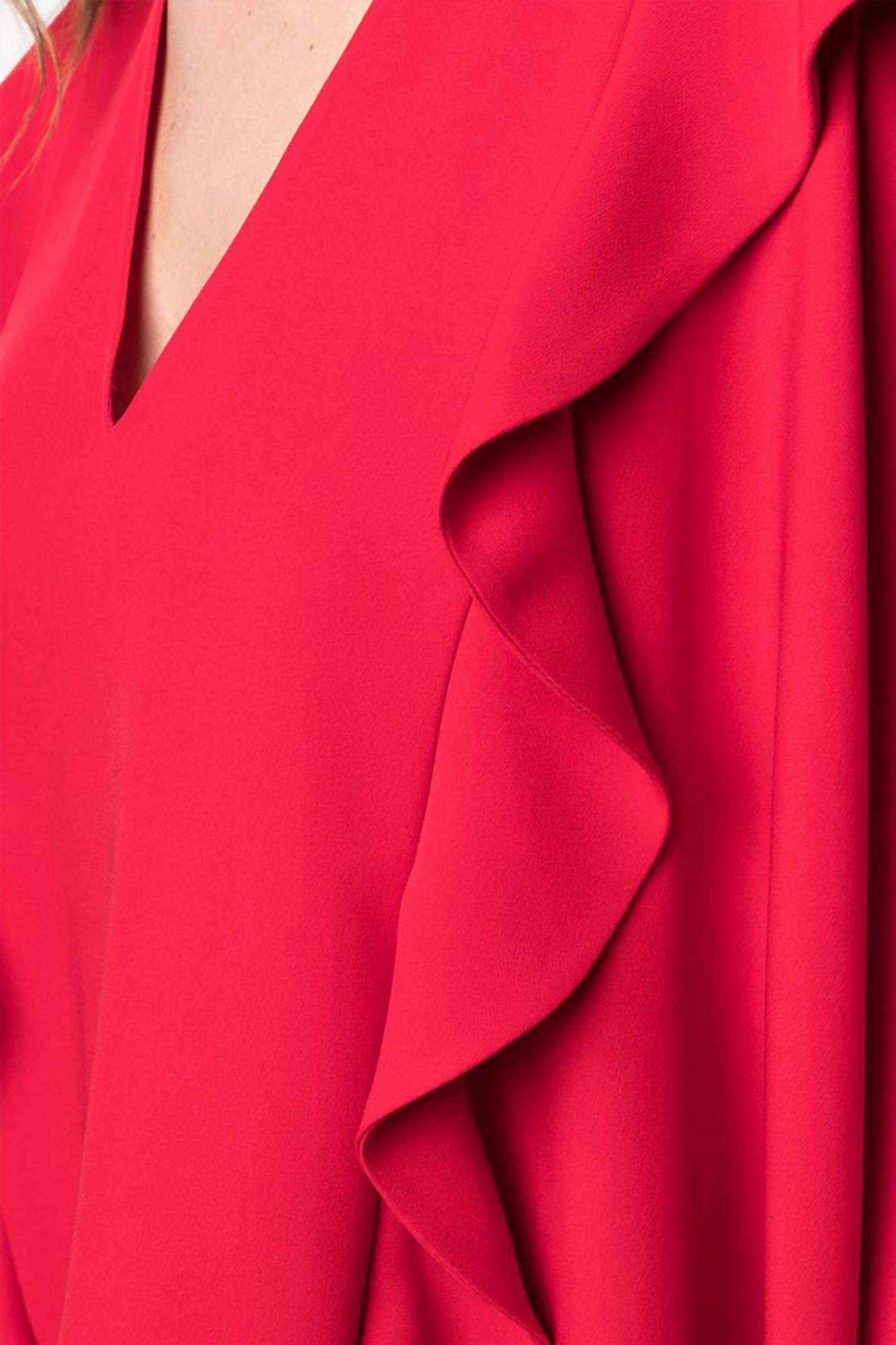 Valentino - Draped Ruffle Blouse