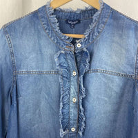 Splendid - Women's Chambray Button Up Long Sleeve Top