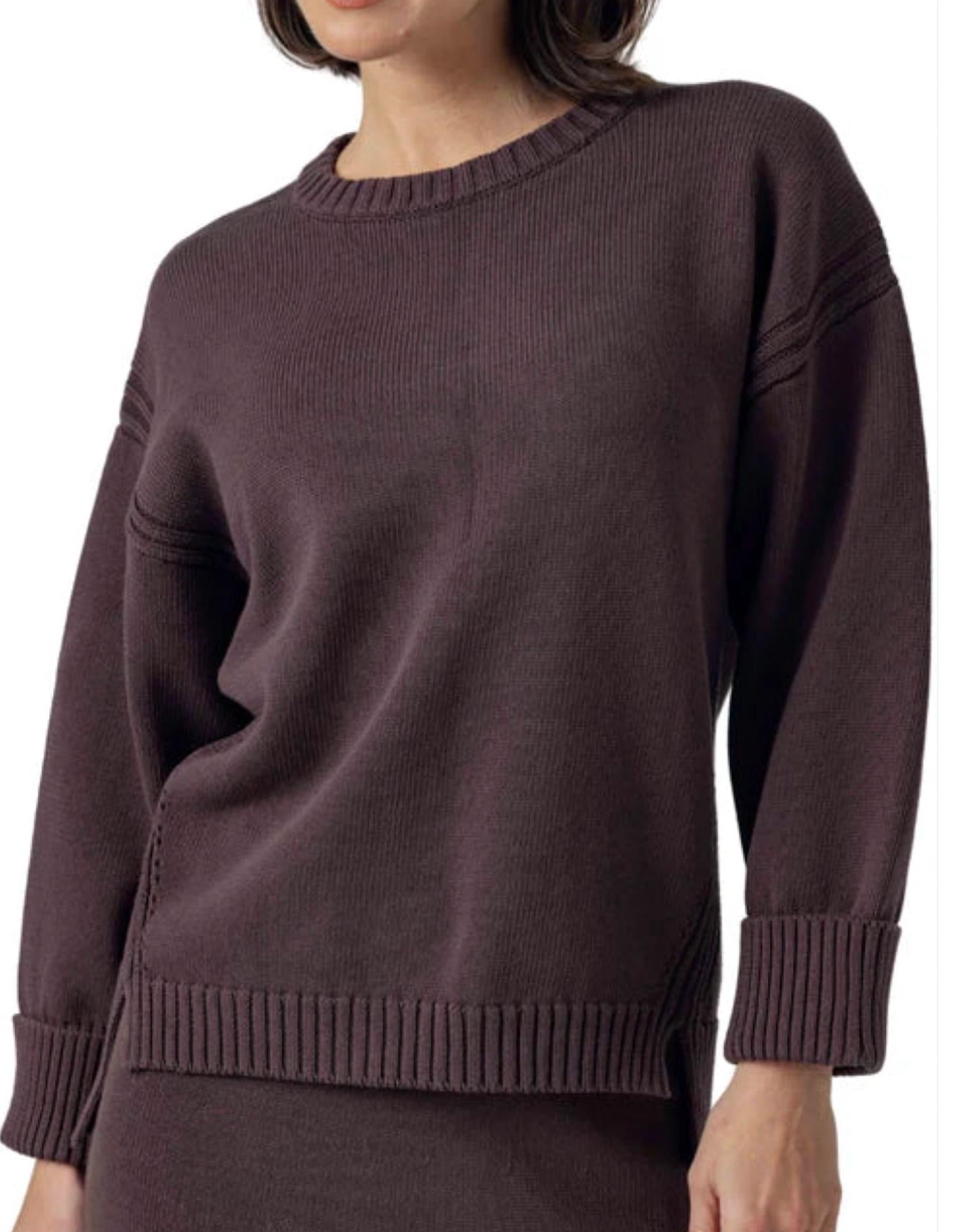 sundays Kalila Crewneck Sweater in brown - women's sweater