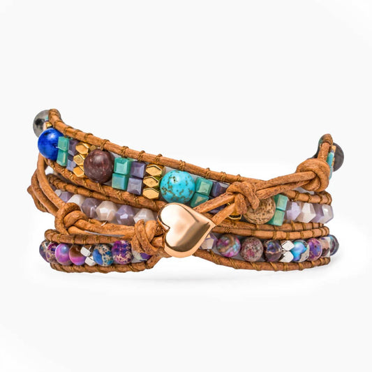 Cape Diablo - Women's Healing Jasper Love Wrap Bracelet