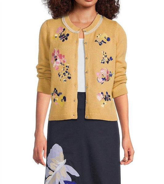 Tyler Boe - Women's Floral Embroided Cardigan